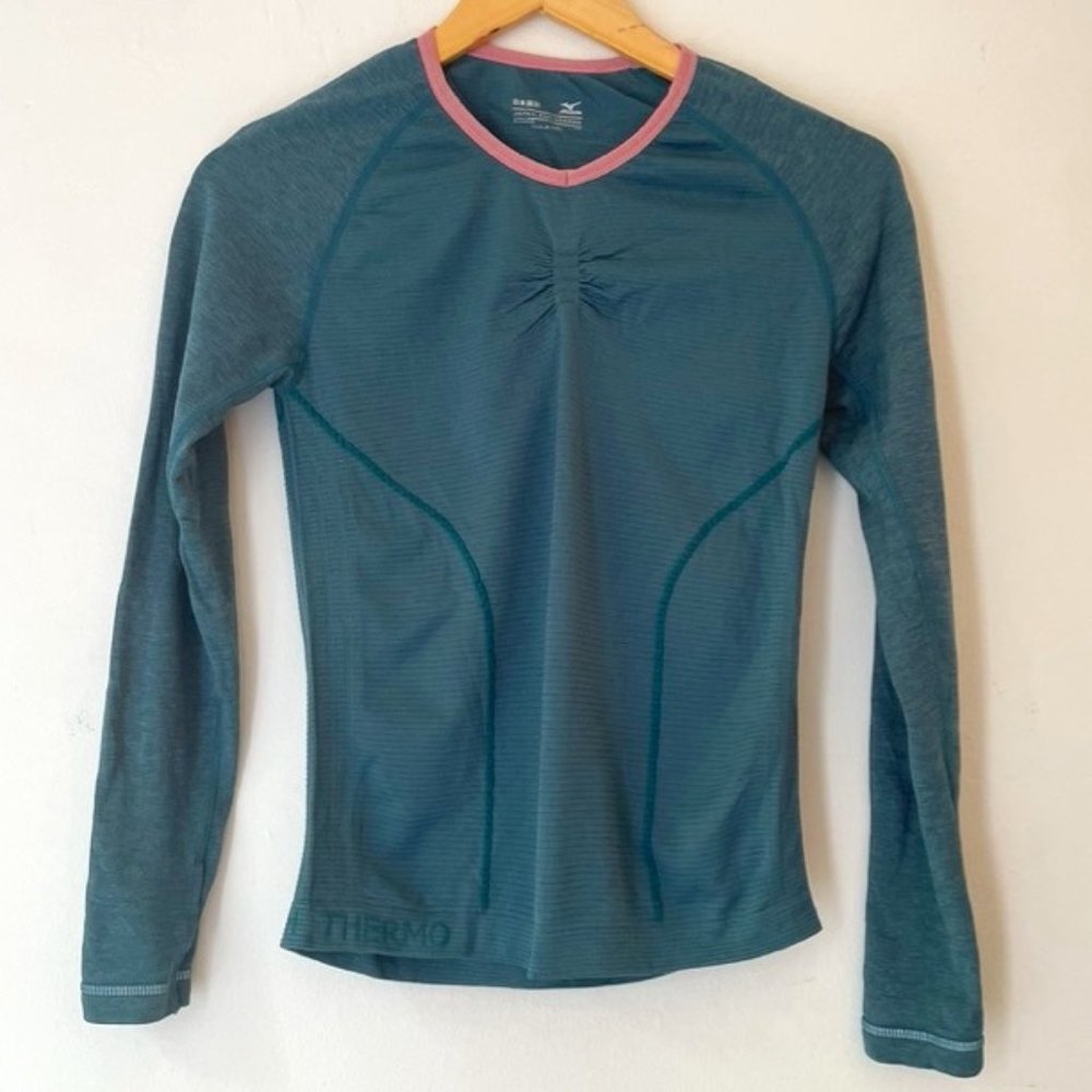 Mizuno Women's XS Long Sleeve Blue Top